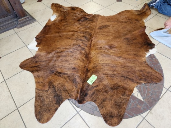Exotic White Belly Cowhide Rug