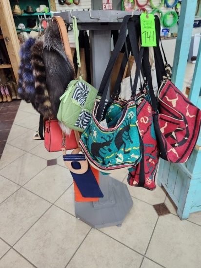 Display Rack, Purses,& Misc.