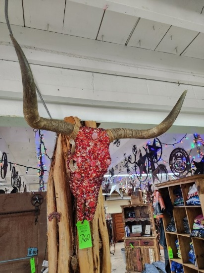 Jeweled Cow Skull