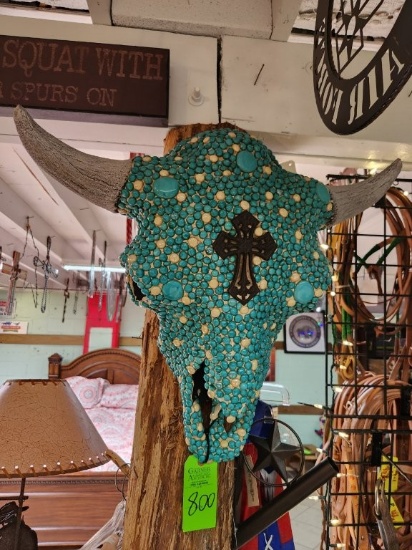 Jeweled Cow Skull
