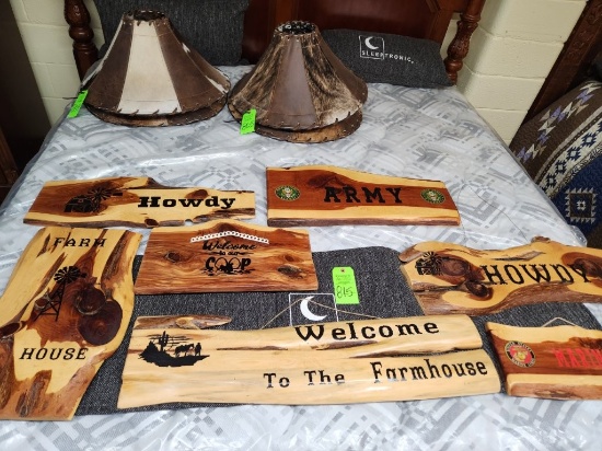 Wooden Signs 7 ct.