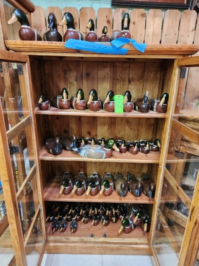 Contents of Cabinet - Wooden Ducks