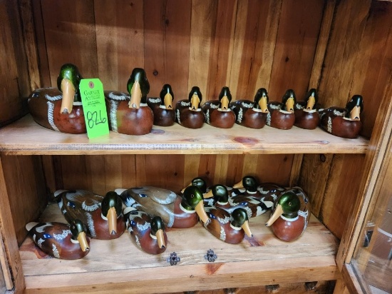 Contents of Smaller Cabinet - Wooden Ducks