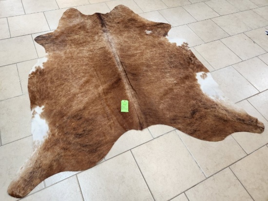 Exotic White Belly Cowhide Rug