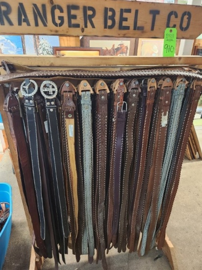 Display Belt Rack & Belts