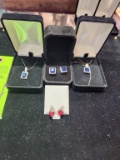 Sapphire & Ruby Earrings & Necklaces