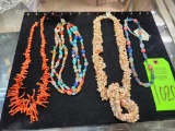 Beaded Necklaces - Coral & Misc.