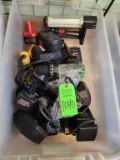 Tote of Drills & Batteries