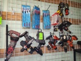 Contents of Tool Back Wall- Screwdrivers, Tools, & Misc.