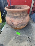 Clay Longhorn Planter