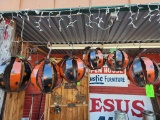 Hanging Pumpkins Metal Yard Art