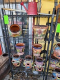 Talavera Pottery 7 ct. & Watering Can - Rack & Contents