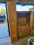 TV Stand (Missing Doors) & Cabinet