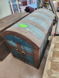 Large Rounded Top Steamer Trunk