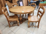 Rustic Dining Table & 4 Chairs