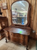 Serpentine Claw Foot Dresser