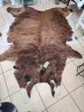 Bridle White Belly Cowhide Rug