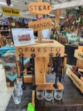 Steak Brands, Display, & Glasses