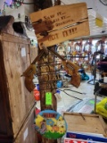 2 Metal Signs & Wooden Sign