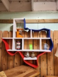 Texas Shaped Shelf & Contents