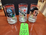 Star Trek Glasses Dated 1984 - 3 ct.