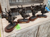 Cowboy Statues 4 ct.
