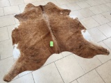 Exotic White Belly Cowhide Rug
