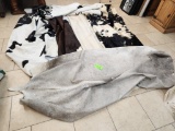 6 Cowhide Rugs - w/ Imperfections - Brands and Wear Spots