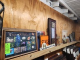 Contents of Top Shelf of Pictures & Misc. - Backroom