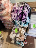 2 Stacks of Blankets