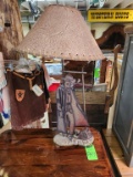 Metal Art Cowboy Lamp
