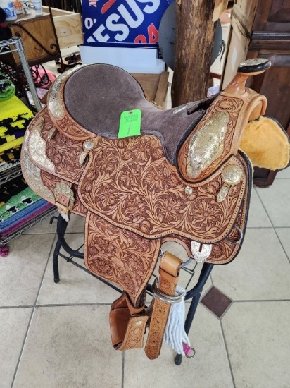 Billy Cook Maker Saddle 16'' 9014 And Stand
