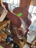 Double J Saddle High Tech Roping 15.5