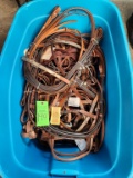 Tote of Horse Tack, Bridles, & Misc.