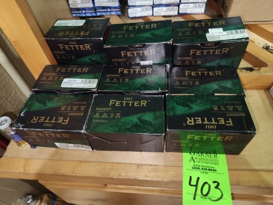 Fetter 12 Gauge - 9 Boxes