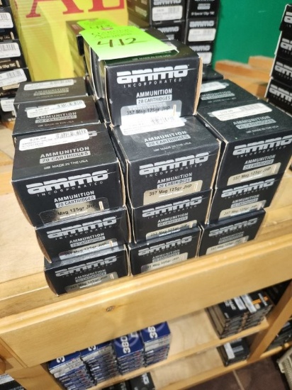 Ammo Inc. 357 Mag 125 GR JHP - 29 ct.
