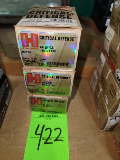 Hornady Critical Defense 44 SPCL - 3 ct.