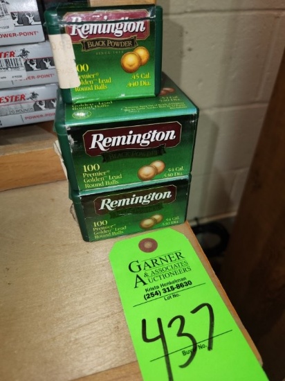 Remington Golden Lead Round Balls 100 .45 Cal & 200 .45 Cal