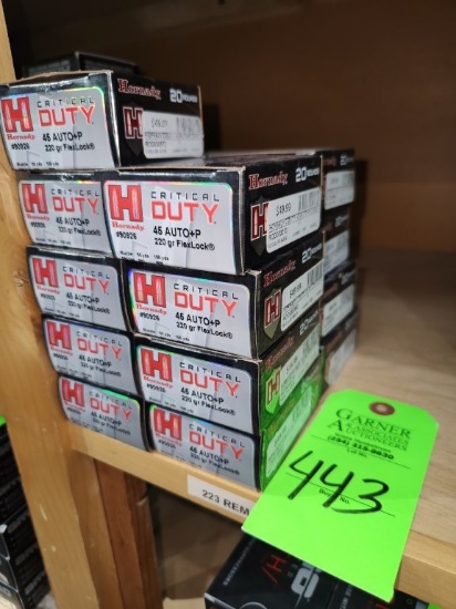 Hornady Critical Duty 45 Auto +P - 17 ct.
