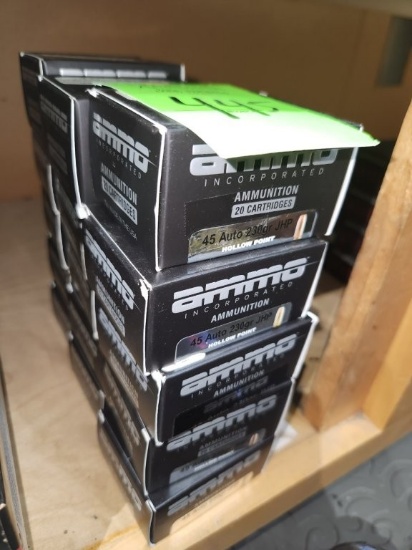 Ammo Inc. 45 Auto Hollow Point - 15 ct.