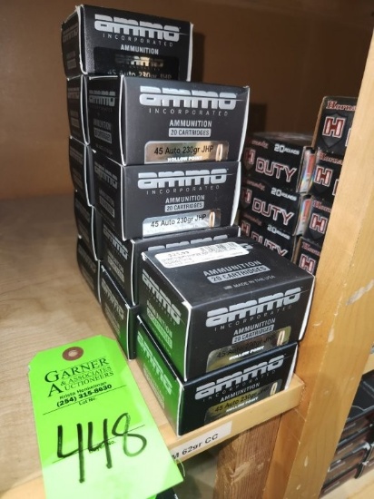Ammo Inc. 45 Auto Hollow Point - 11 ct.