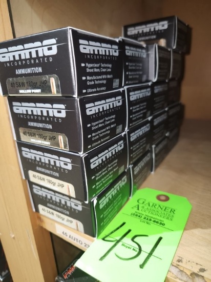 Ammo Inc. 40 S&W - 17 ct.