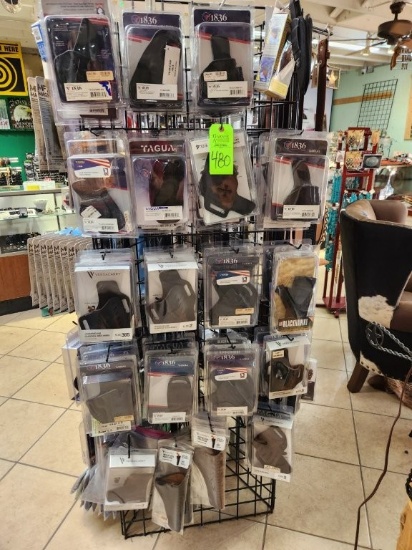 Misc. Holsters on Rack - 54 ct.
