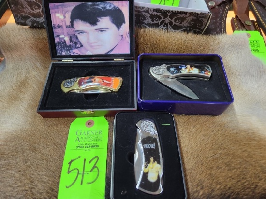 Elvis Presley Pocket Knives - 3 ct.