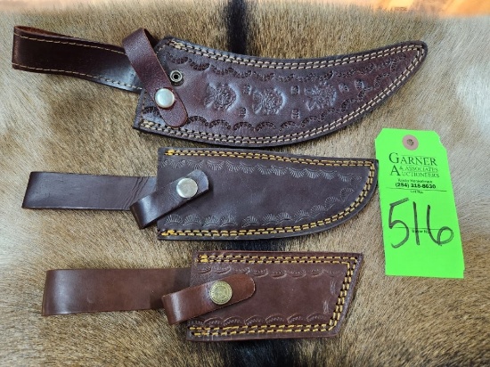 Leather Sheaths - 3 ct.