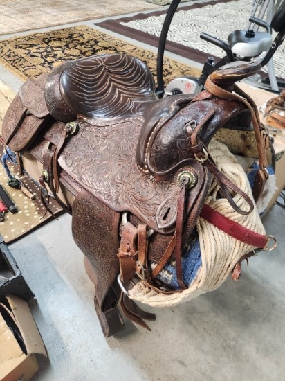 Circle Y Brand Yokum, TX Saddle - w/ Saddle Pad, Saddle Stand, & Cover