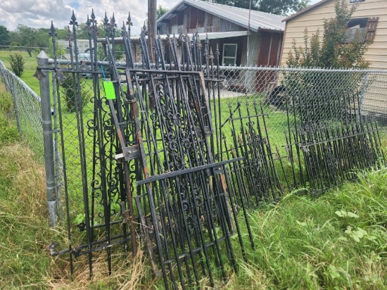 Wrought Iron Fencing with Gate