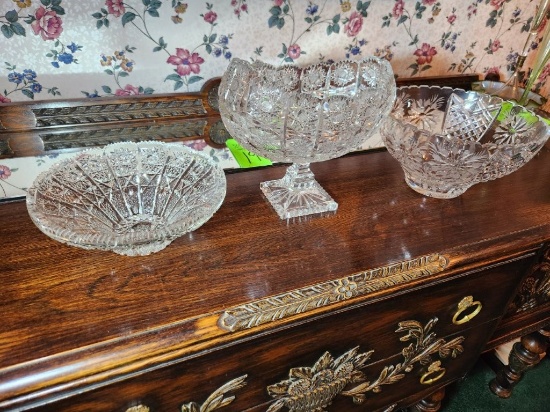 Crystal Bowls 3 ct.