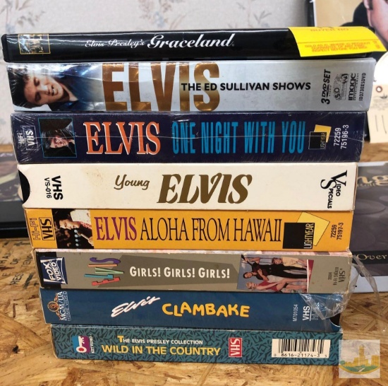 Assortment of Elvis VHS' & DVD