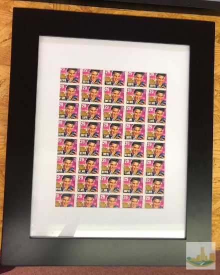 Framed Elvis Stamps